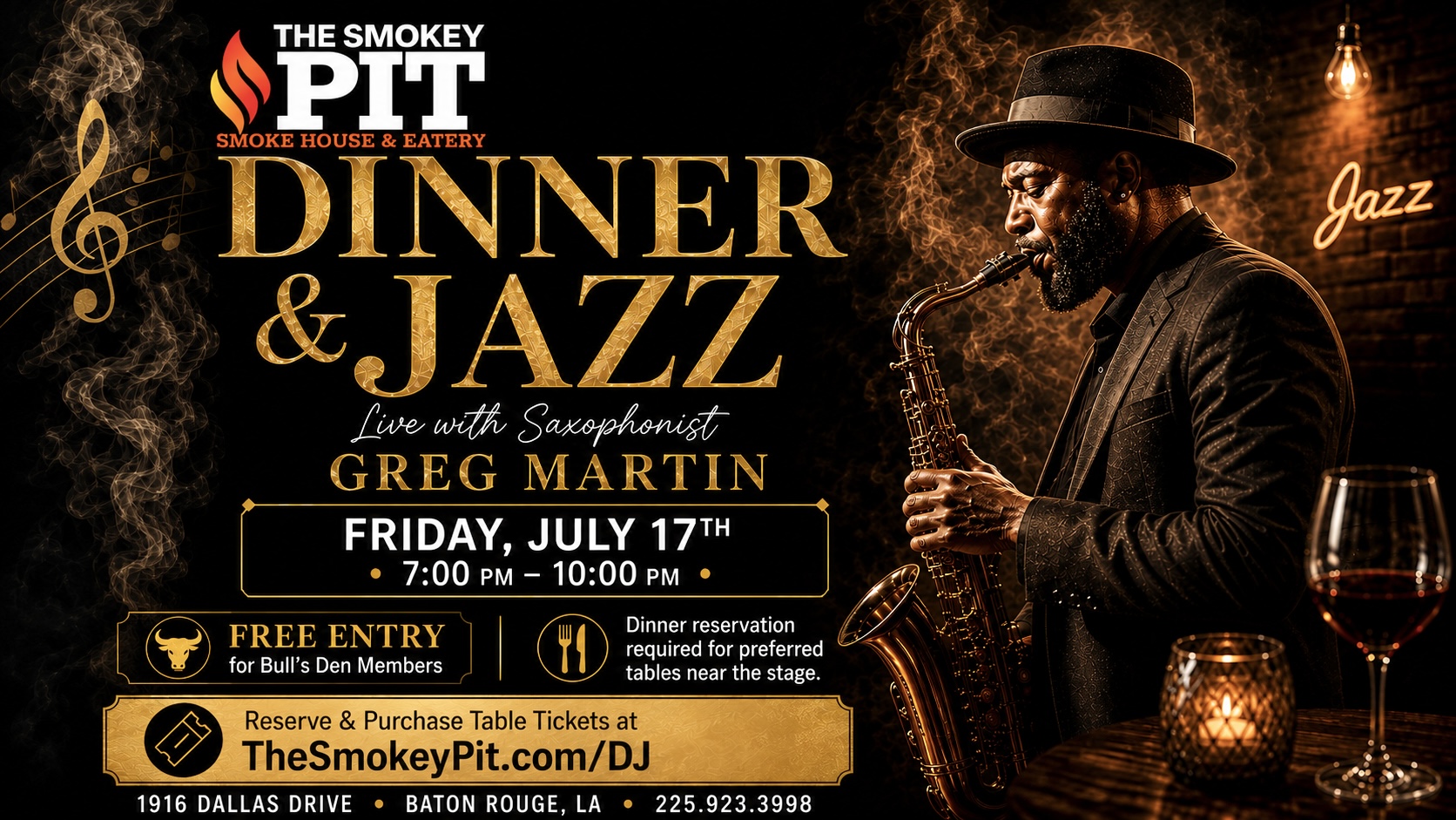 Friday Night Live at The Pit - BBQ Baton Rouge - The Smokey Pit