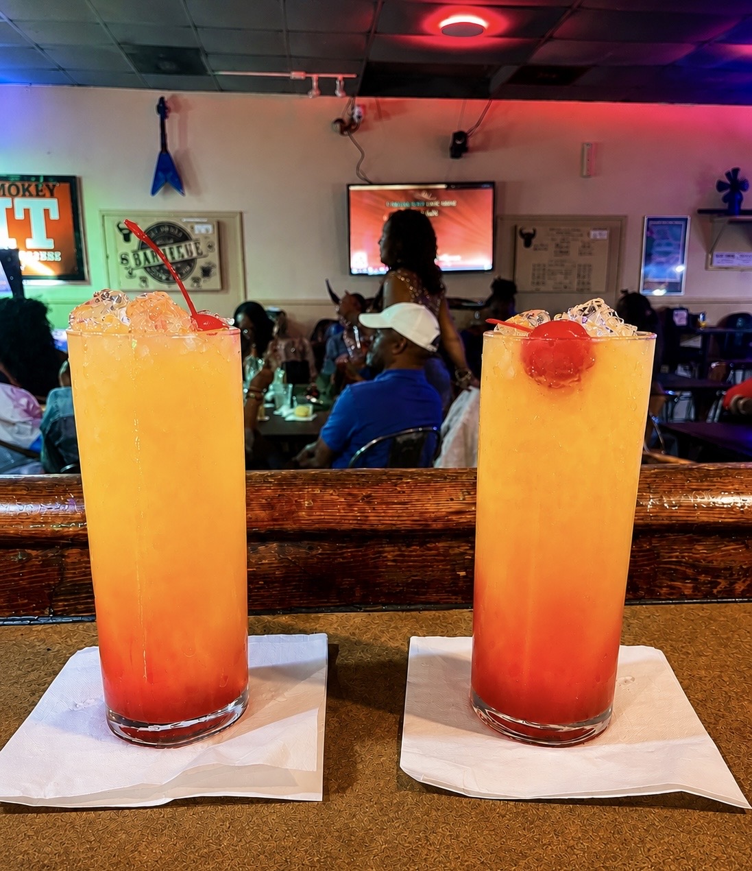 Craft cocktails at the bar