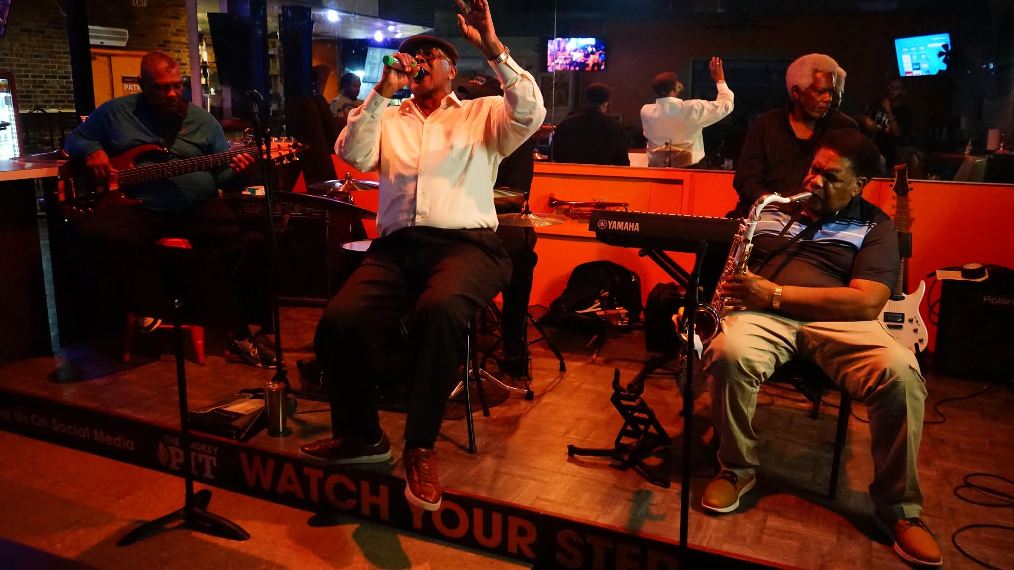 Live performance on the stage